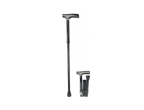 Folding Walking Stick, Black