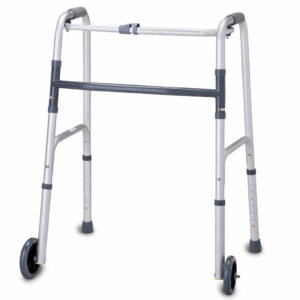 Walking Frame, with Front Wheels, One-button Fold