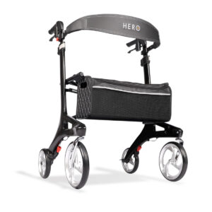 Hero Medical Heavy Duty Outdoor Lite Carbon Fibre seat walker rollator