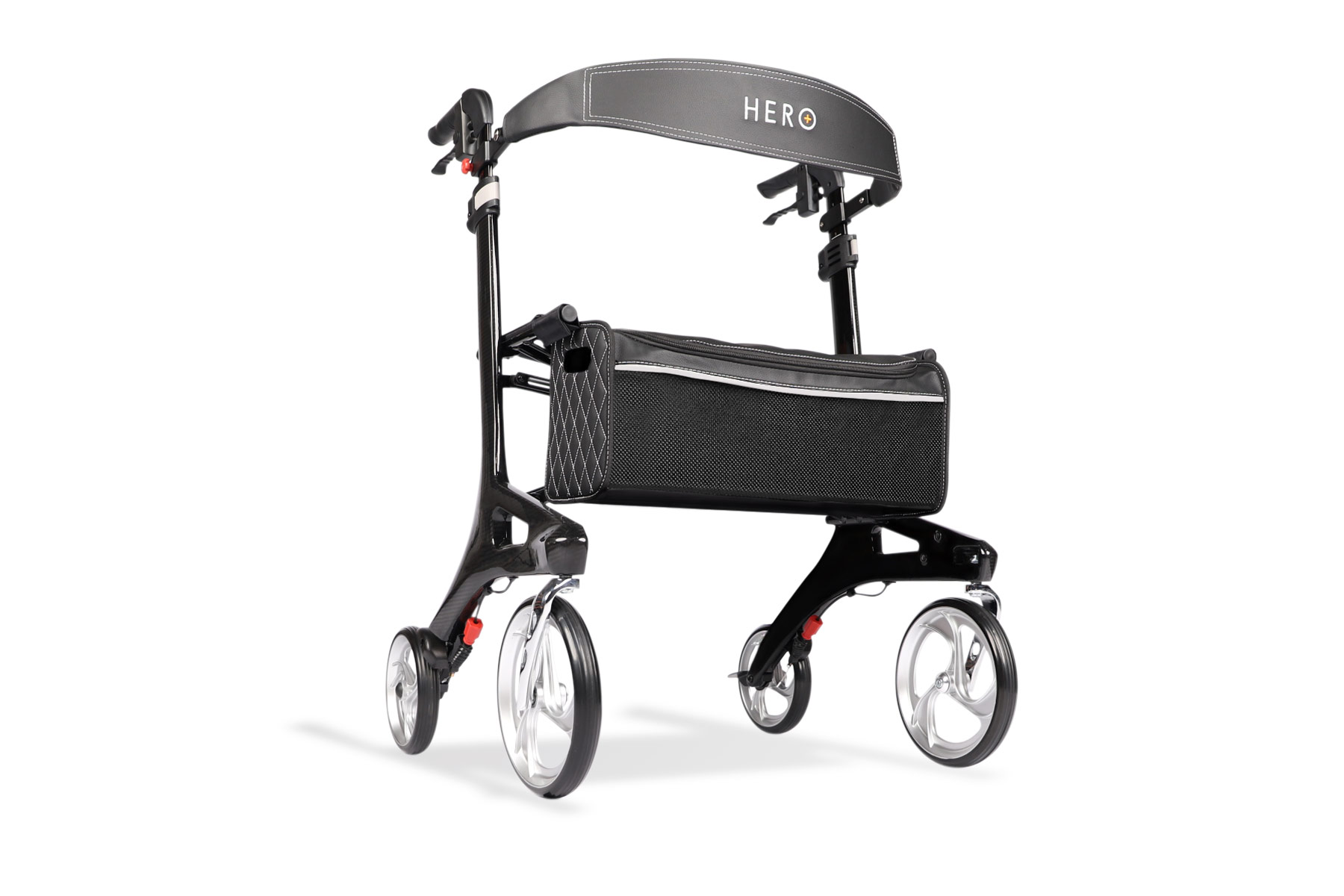Hero Medical Heavy Duty Outdoor Lite Carbon Fibre seat walker rollator