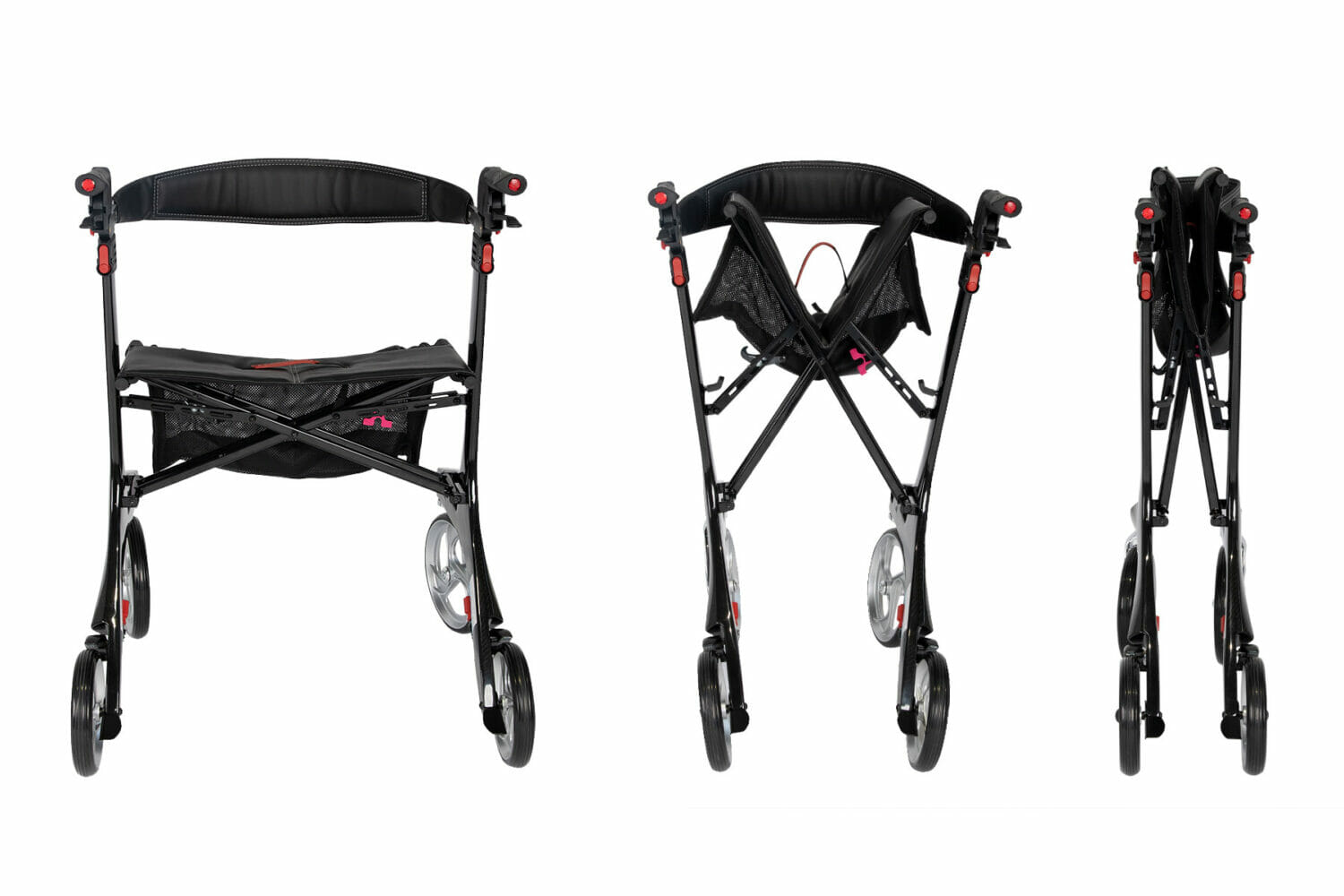 Hero Medical Heavy Duty Outdoor Lite Carbon Fibre seat walker rollator