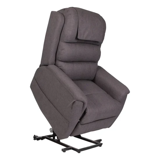 Aspire Oregon lift recliner chair in dark grey fabric