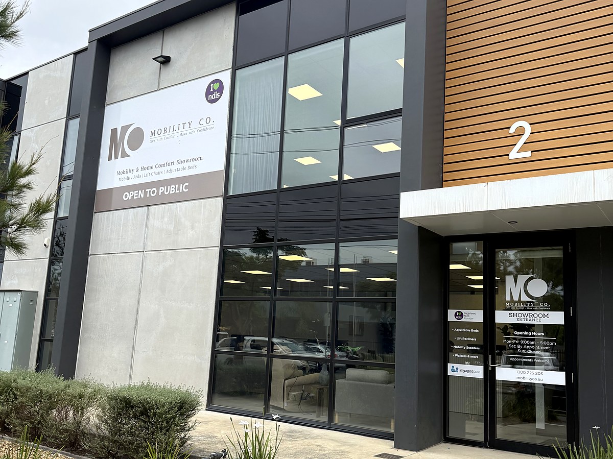 Mobility Co showroom on Keys Road, Cheltenham