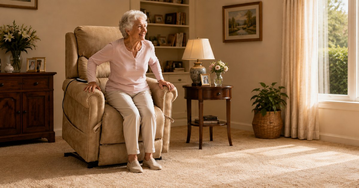 A lift recliner gently raises you to your feet, so standing up stays safe and easy