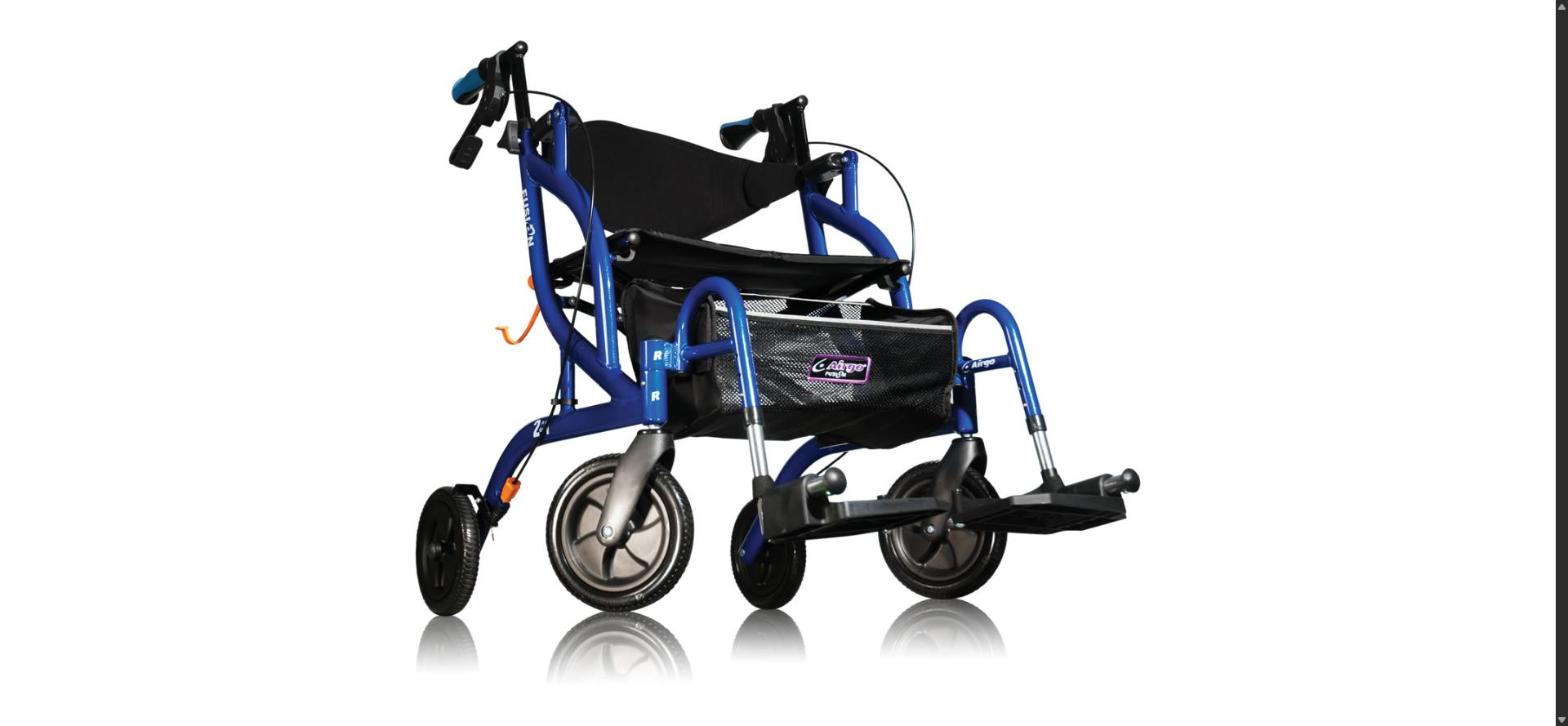 Airgo Fusion Side-Folding Rollator and Transport Chair - Image 2